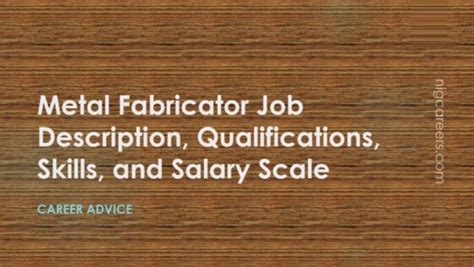 metal fabrication technology salary|sheet metal fabricator salary.